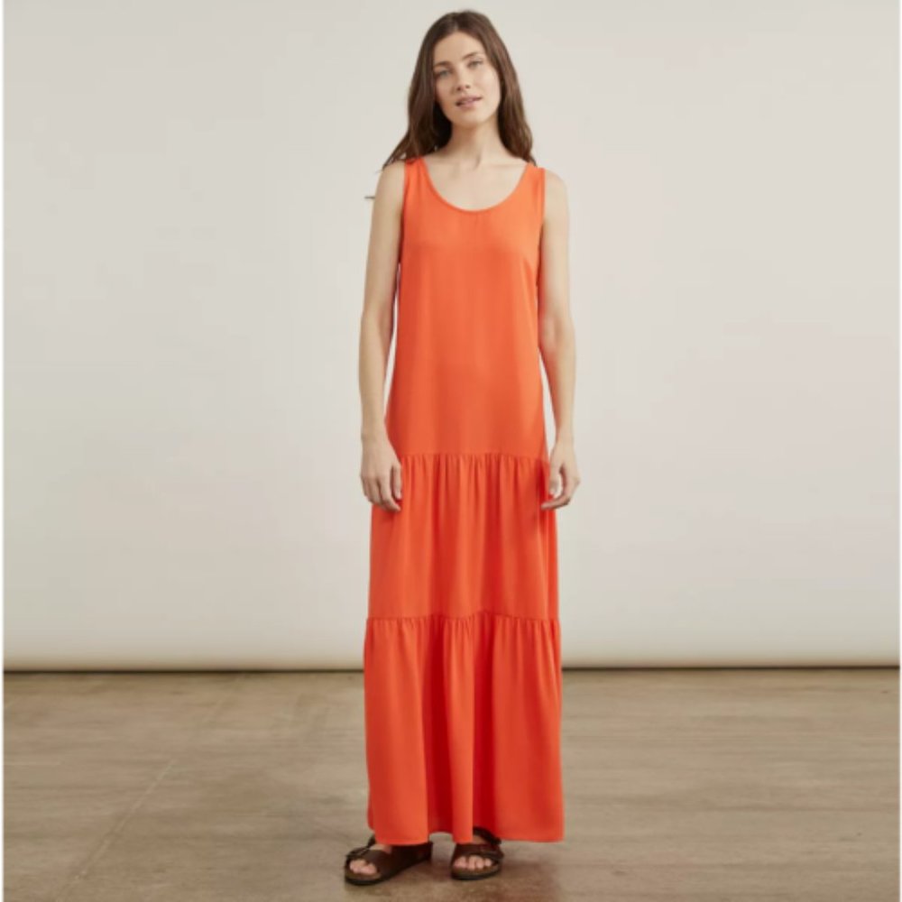 ELIZABETH & JAMES tiered drop waist maxi dress size XS. EUC